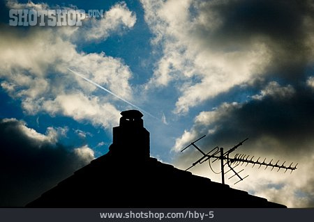 
                Bedrohlich, Silhouette, Antenne                   