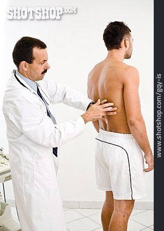
                Gesundheitswesen & Medizin, Untersuchung, Rücken, Rückenschmerzen                   