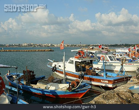 
                Boot, Hafen, Türkei                   