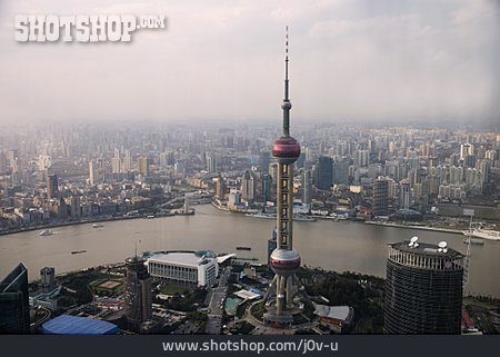 
                Skyline, China, Shanghai, Oriental Pearl Tower                   