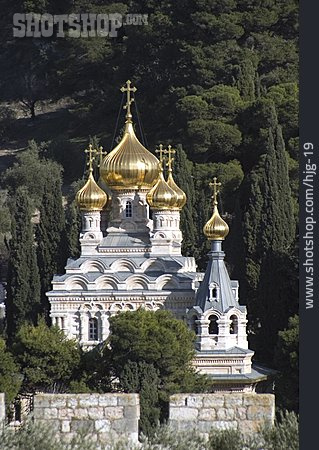 
                Russisch-orthodoxe Kirche, Jerusalem, Maria Magdalena Kirche                   