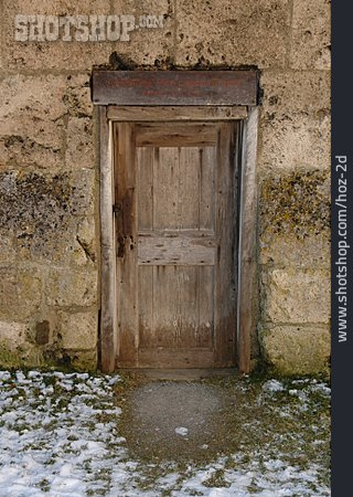 
                Tür, Verschlossen, Holztür                   