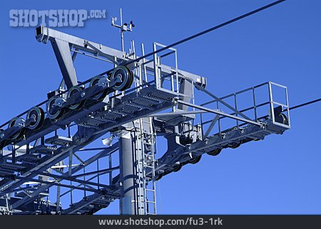 
                Stahlkonstruktion, Seilbahn, Skilift                   