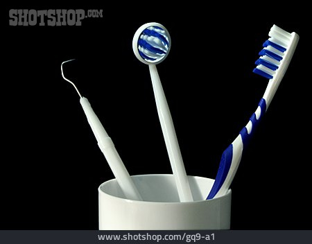 
                Zahnbürste, Zahnarzt, Mundspiegel, Zahnpflege, Zahnsonde                   
