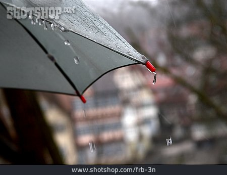 
                Regenschirm, Regentropfen                   