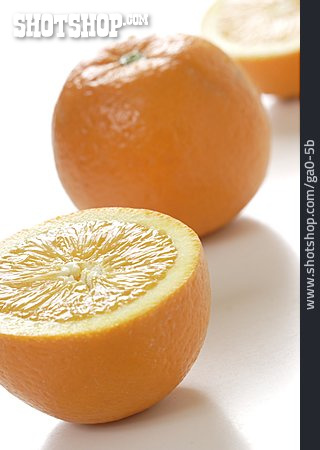 
                Halbiert, Apfelsine                   