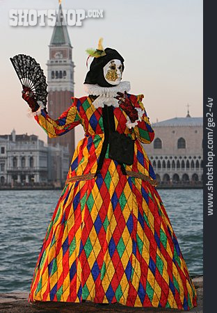 
                Karneval, Venedig, Harlekin                   