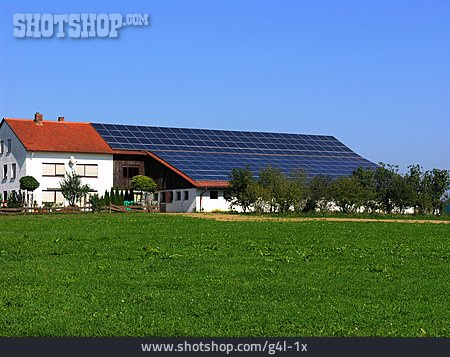 
                Dach, Solarenergie, Bauernhof                   