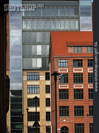
                Glasfassade, Moderne Architektur, Fabrikgebäude                   