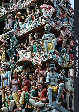 
                Tempel, Skulptur, Hinduismus, Sri Mariamman Tempel                   