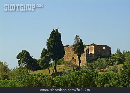 
                Haus, Ruine, Italien, Toskana                   