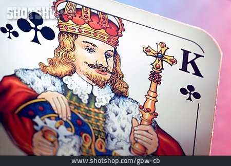 
                Spielkarte, Kreuz-könig                   