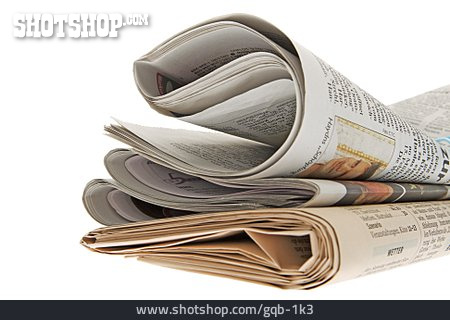 
                Zeitung, Presse, Zeitungsstapel                   
