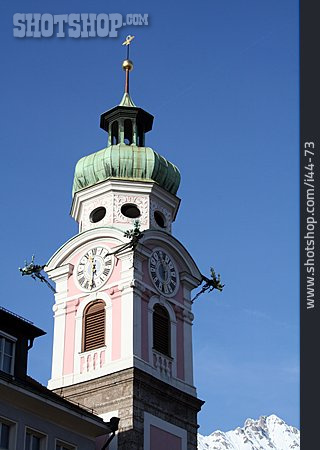 
                Kirchturm, Innsbruck, Spitalskirche Zum Heiligen Geist                   
