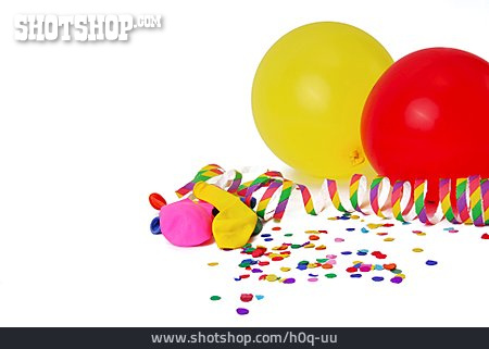 
                Dekoration, Luftballon, Luftschlange, Konfetti                   