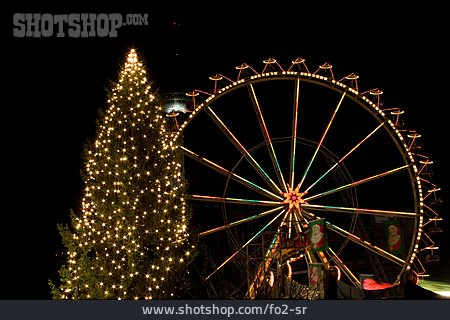 
                Weihnachten, Riesenrad, Weihnachtsmarkt                   