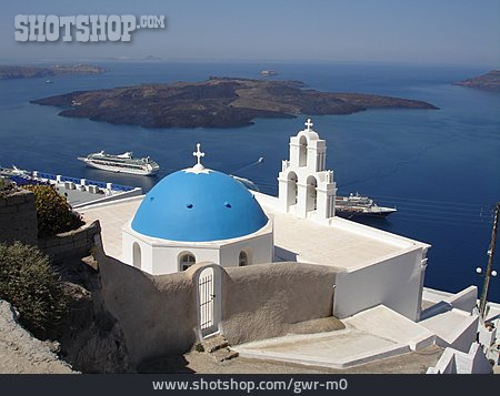 
                Kirche, Griechenland, Kapelle, Santorin                   