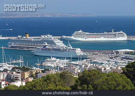 
                Hafen, Kreuzfahrtschiff, Palma                   