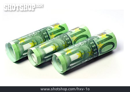 
                Geldschein, 100 Euro, Geldrolle                   