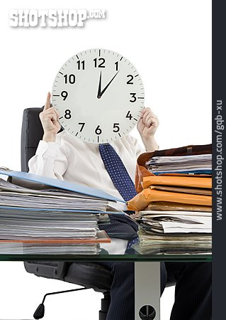 
                Büroarbeit, Verspätung, Zeitdruck, Stress & Belastung                   