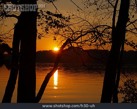 
                Sonne, Sonnenuntergang, Starnberger See                   
