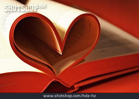 
                Herz, Buch, Liebesroman                   
