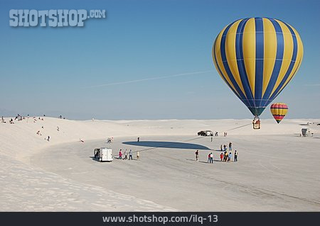 
                Heißluftballon, White Sands, Gipswüste                   