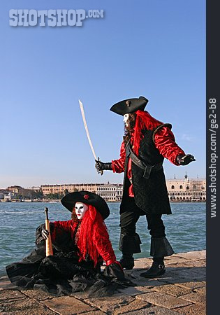 
                Karneval, Kostüm, Venedig, Maskenball                   