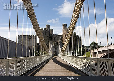 
                Hängebrücke, Conwy Castle                   