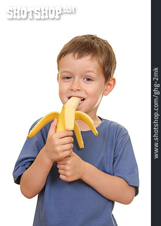 
                Junge, Obst, Banane, Obst Essen                   