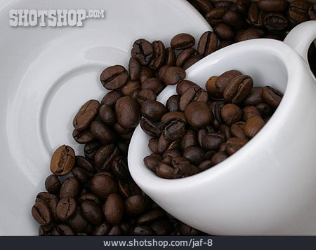 
                Espressotasse, Kaffeebohne                   