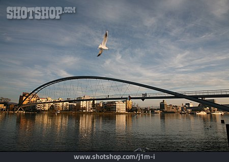 
                Brücke, Fußgängerbrücke, Dreiländerbrücke, Weil Am Rhein, Huningue                   