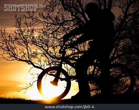 
                Sonnenuntergang, Radfahrer, Bmx-fahrrad                   