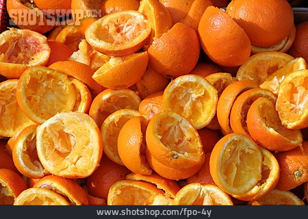 
                Orangenschale, Ausgepresst                   