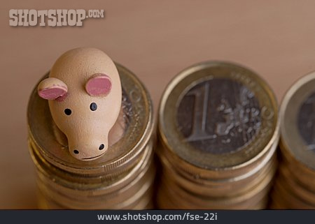 
                Glück, Geld, Glücksschwein, 1 Euro                   