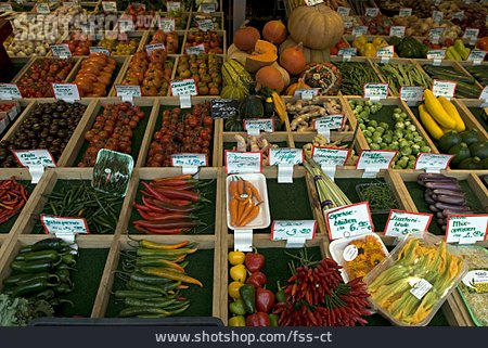 
                Gemüse, Markt, Gemüsestand                   