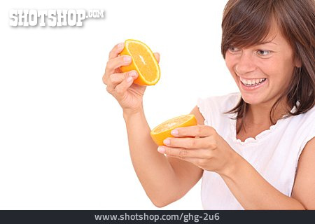 
                Gesunde Ernährung, Orange, Auspressen                   