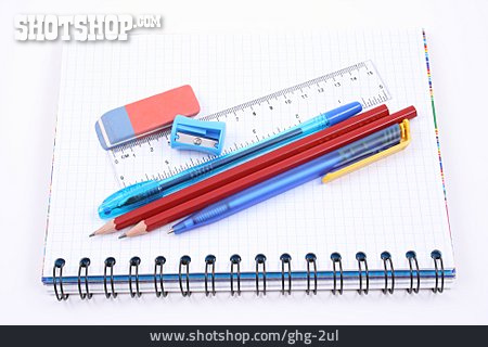 
                Stift, Notizblock, Büroutensilien                   