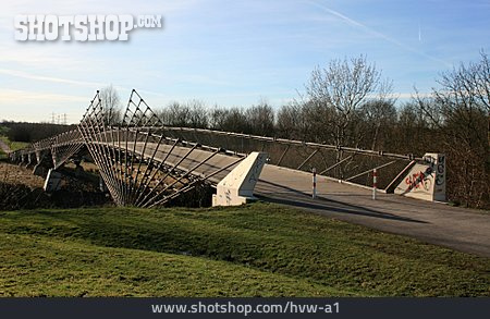 
                Brücke, Fußgängerbrücke, Gelsenkirchen, Mechtenbergbrücke                   