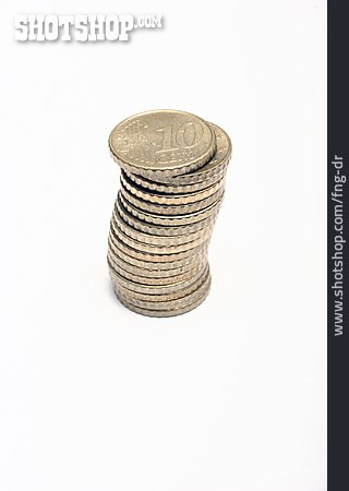 
                Stapel, Kleingeld, 10, Cent                   