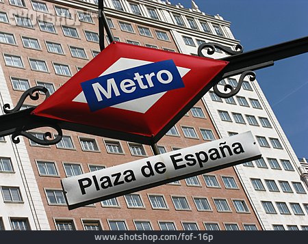 
                Haltestelle, Plaza De Espana, Metro                   