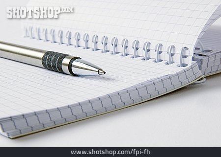 
                Kugelschreiber, Notizblock, Schreibblock, Spiralblock                   