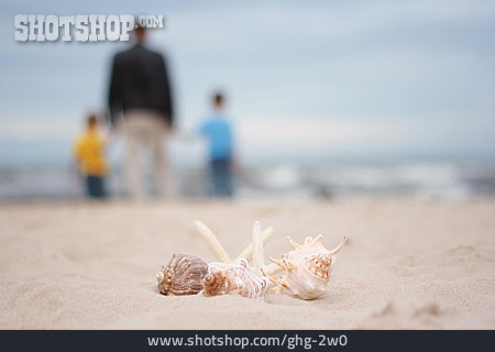 
                Strandspaziergang, Familie                   