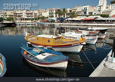 
                Hafen, Fischerboot, Agios Nikolaos                   