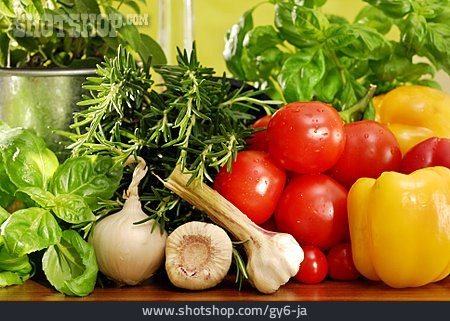 
                Gemüse, Gewürze & Zutaten, Italienische Küche                   