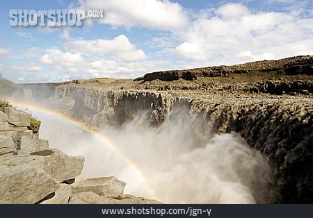 
                Wasserfall, Island, Regenbogen                   