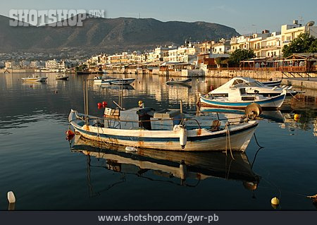 
                Hafen, Fischerboot, Kreta                   