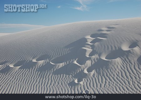 
                Fußspur, White Sands                   