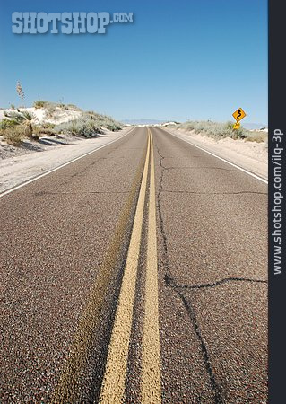
                Wüste, Straße, Geradeaus, New Mexico                   