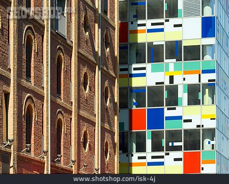 
                Architektur, Moderne Baukunst, Medienhafen, Düsseldorf                   